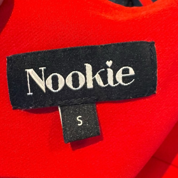 NOOKIE x Revolve - Billie Mini Dress in Flame Red Sz S - Picture 9 of 9